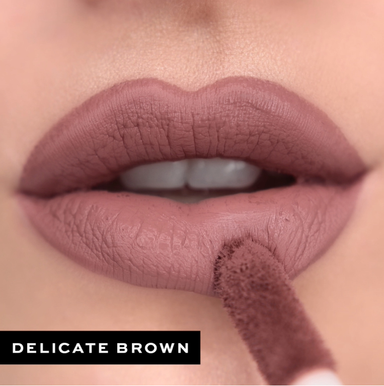 Makeup Revolution Matte Bomb Liquid to Matte Lip - Delicate Brown