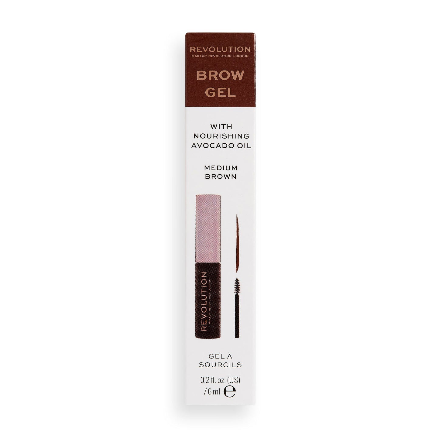 Makeup Revolution Eyebrow Gel - Medium Brown