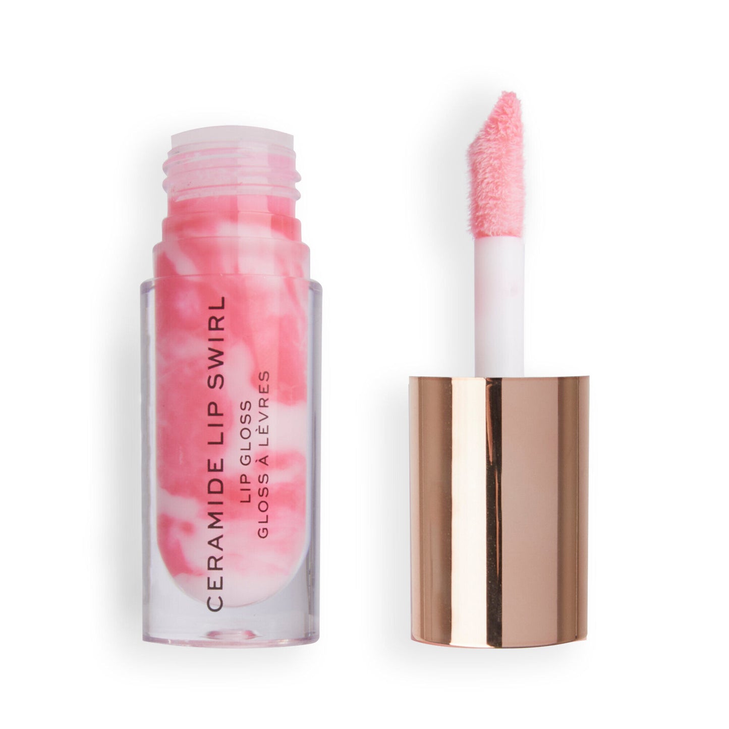 Makeup Revolution Ceramide Swirl Lip Gloss - Sweet Soft Pink