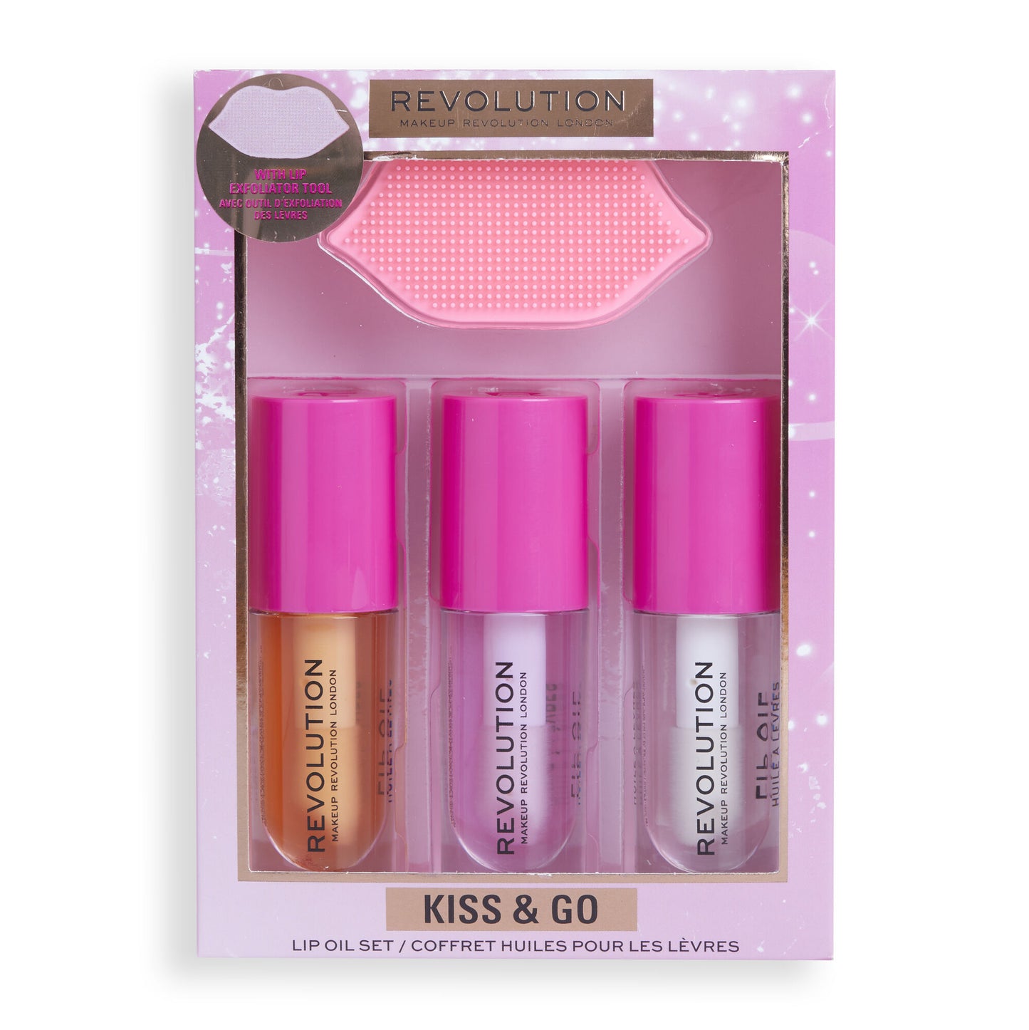 Makeup Revolution Kiss & Go Glaze Lip Care Gift Set