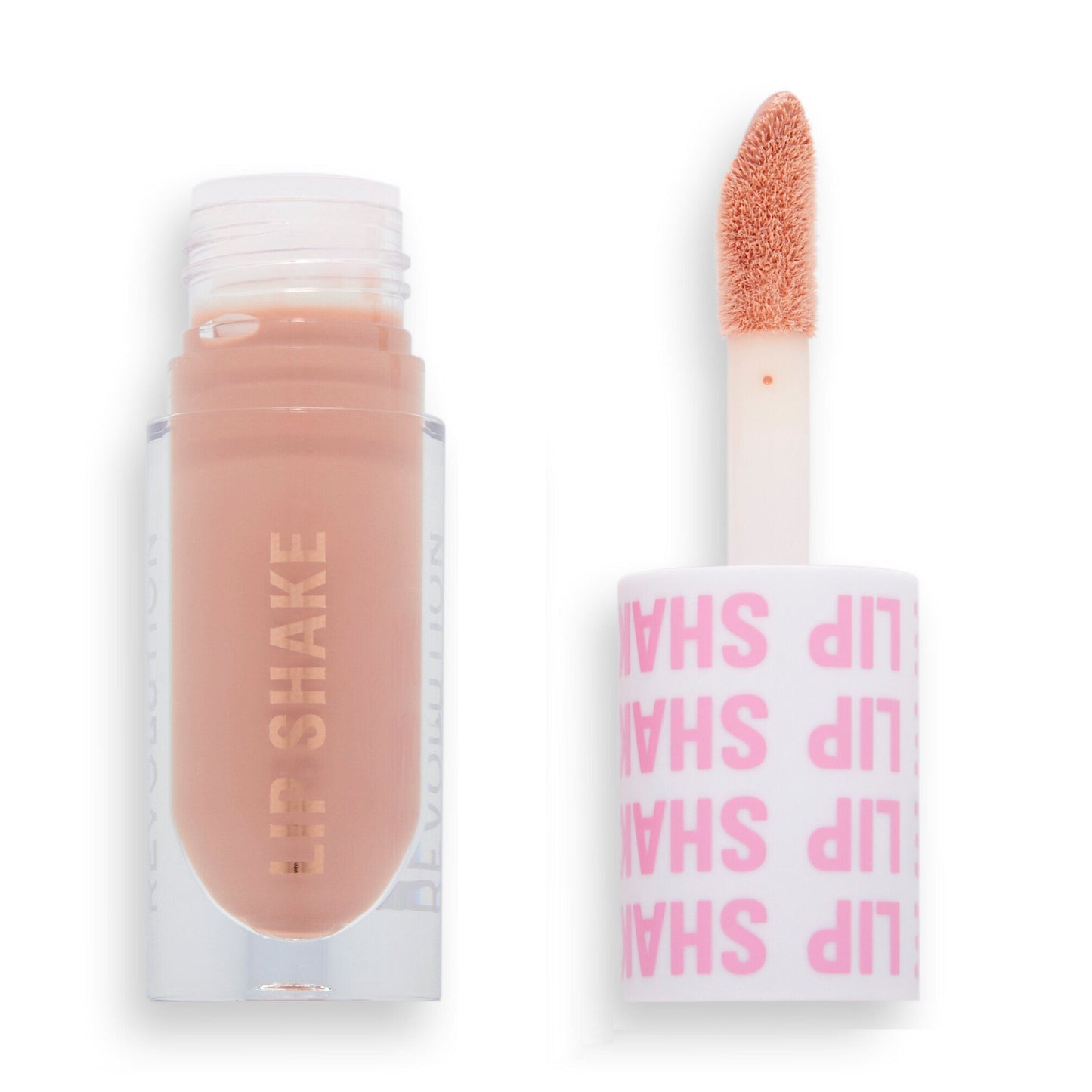 Makeup Revolution Lip Shake Lip Gloss - Caramel Nude