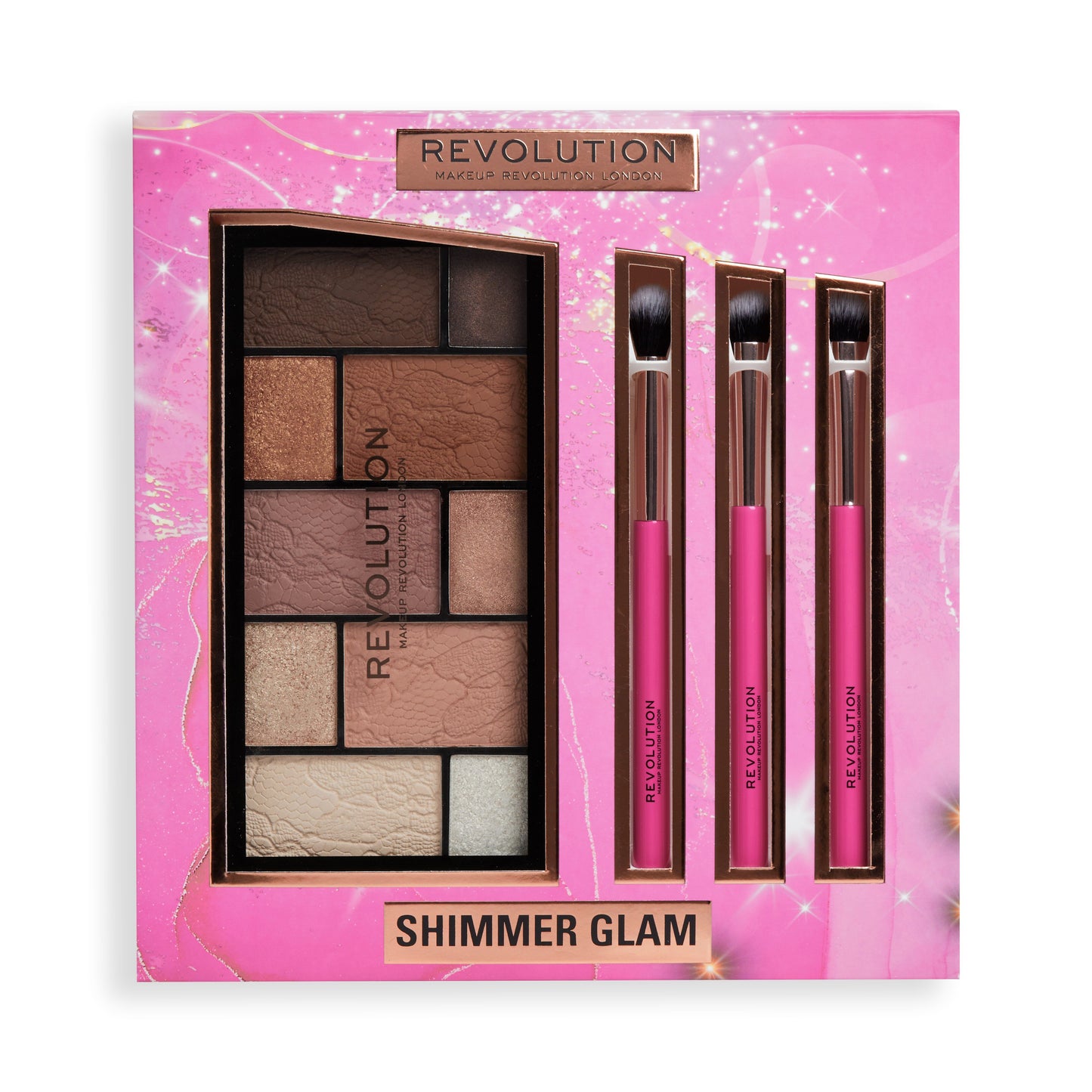 Makeup Revolution Shimmer Glam Eye Set Gift Set