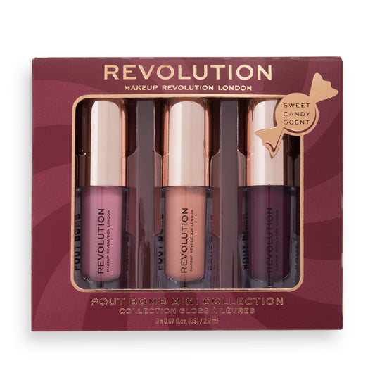 Makeup Revolution Sweet Candy Mini Pout Bomb Lip Gloss Set