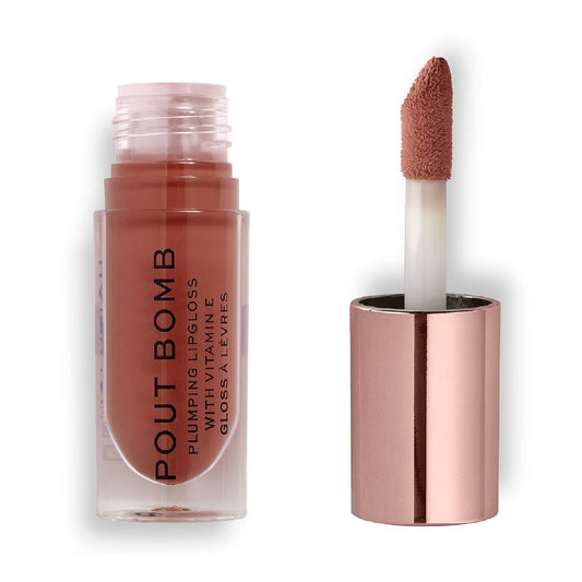 Revolution Pout Bomb Plumping Lip Gloss - Cookie Deep Nude