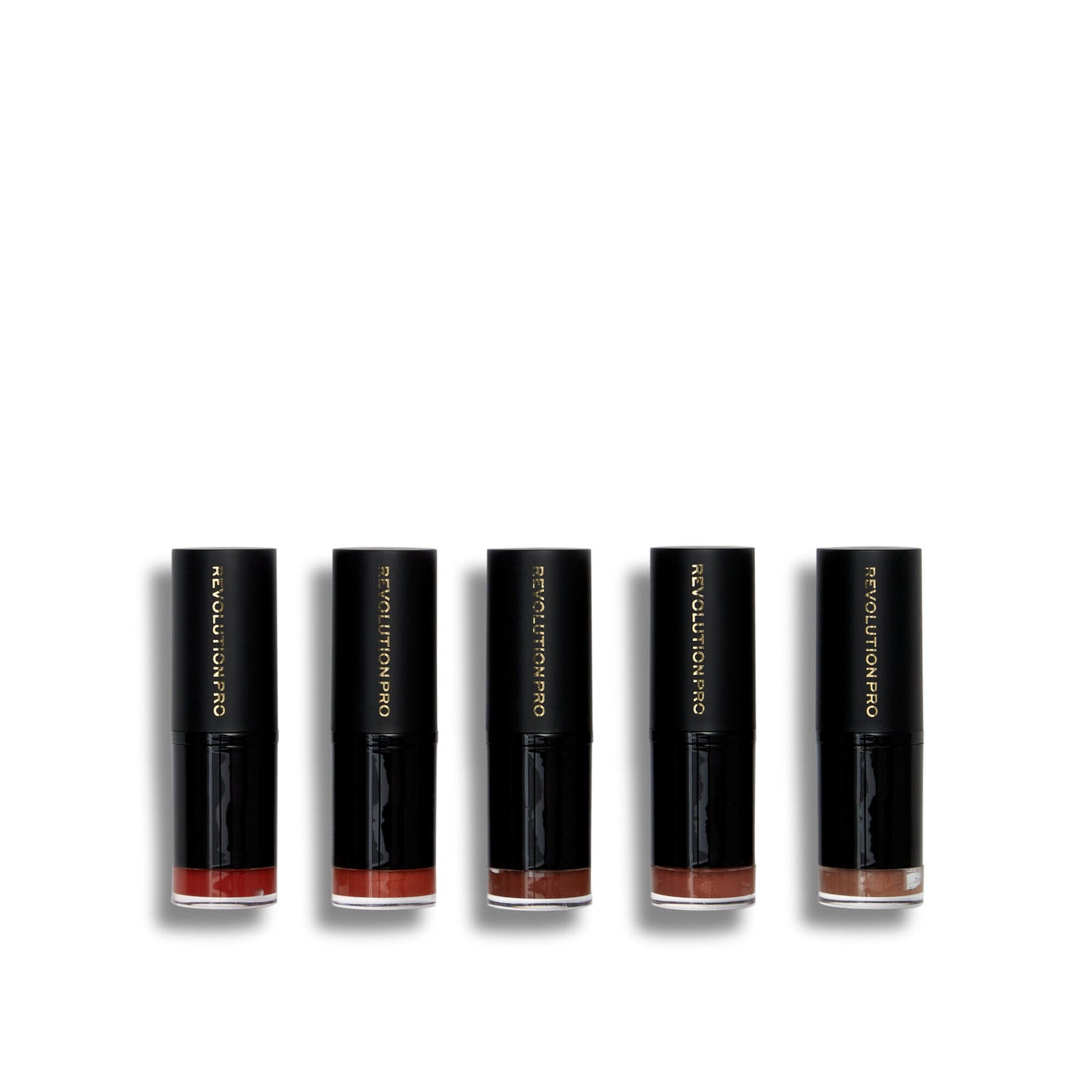 Revolution Pro 5 Full Size Lipstick Collection - Burnt Nudes