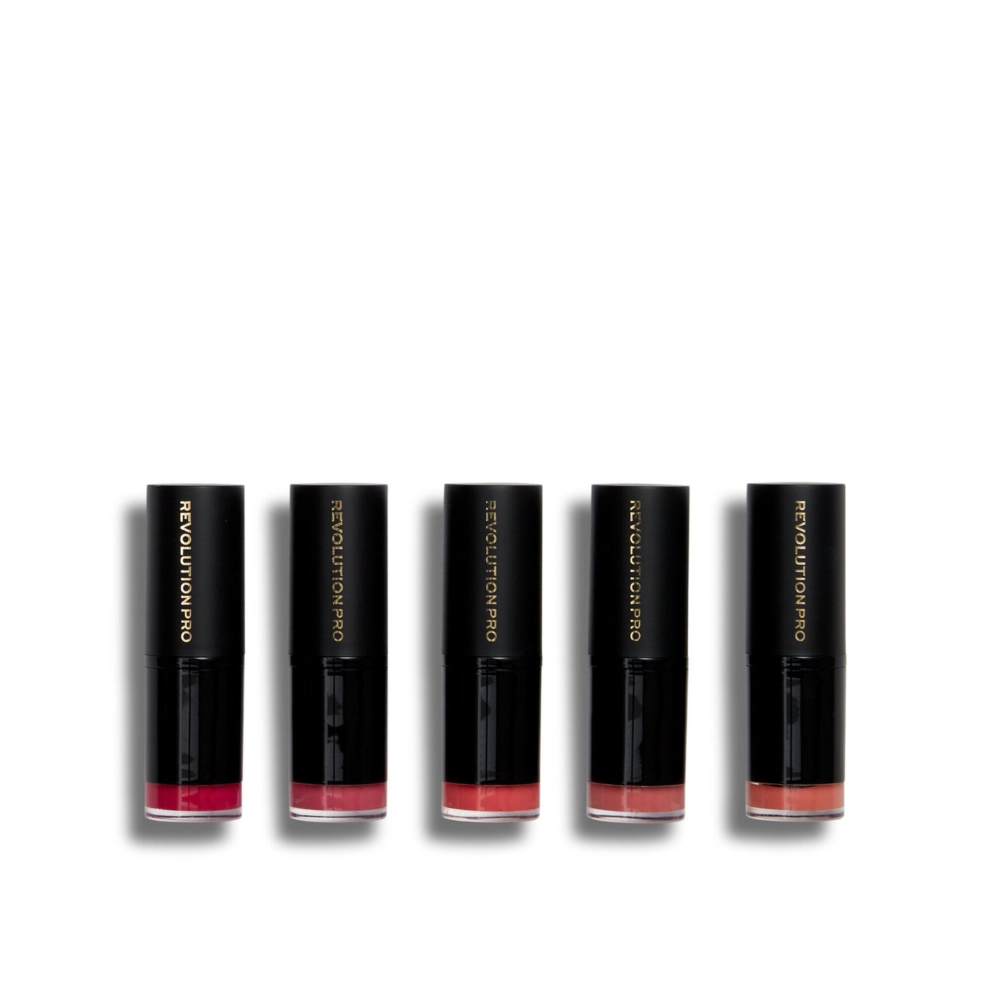 Revolution Pro 5 Full Size Lipstick Collection - Matte Pinks