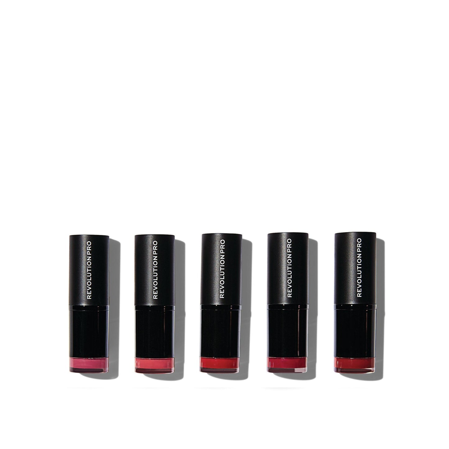 Revolution Pro 5 Full Size Lipstick Collection - Matte Reds