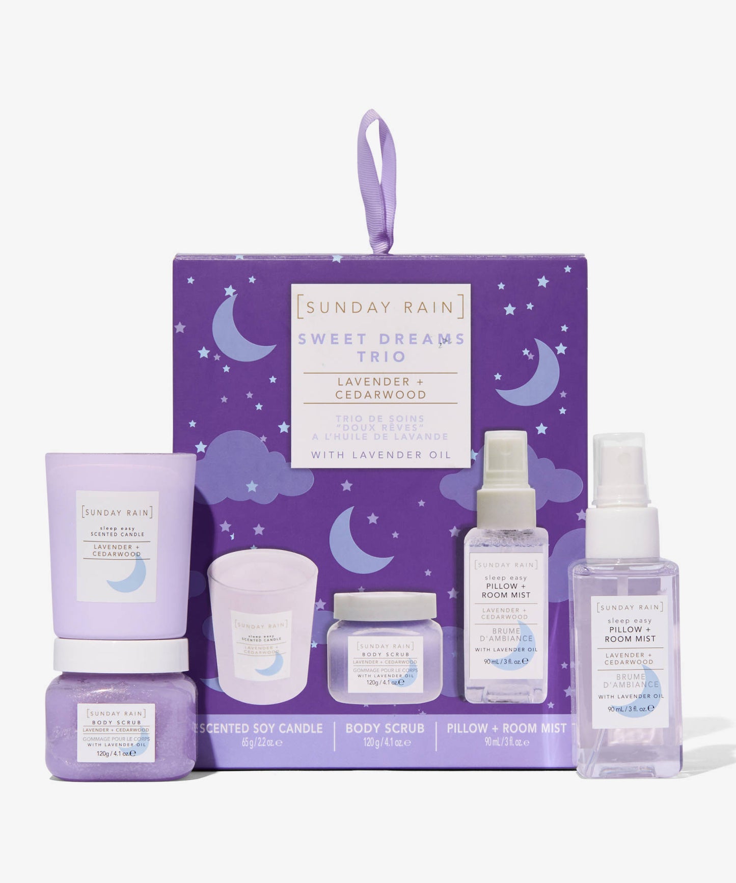 Sunday Rain Sweet Dreams Trio Gift Set Lavender + Cedarwood