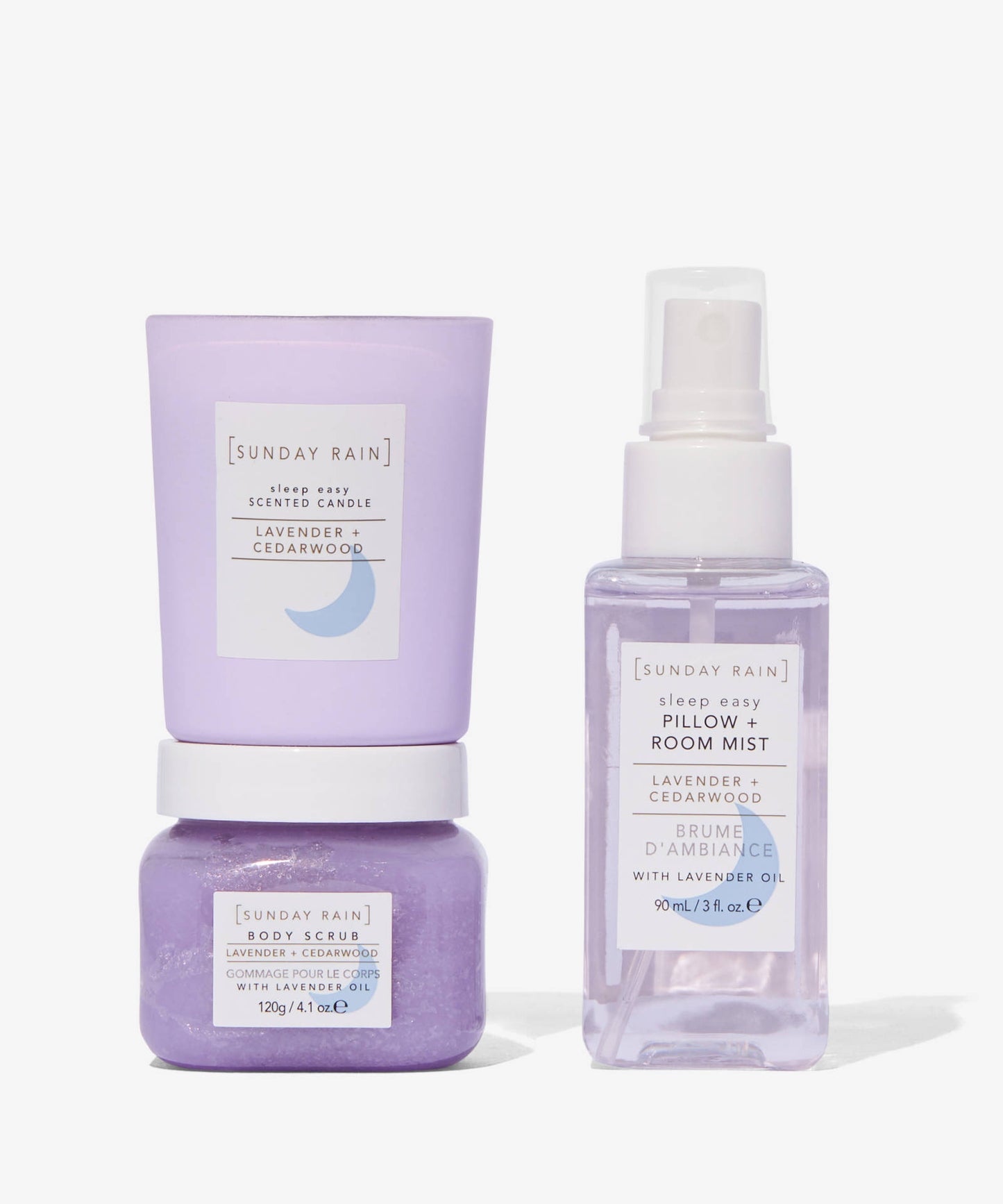 Sunday Rain Sweet Dreams Trio Gift Set Lavender + Cedarwood